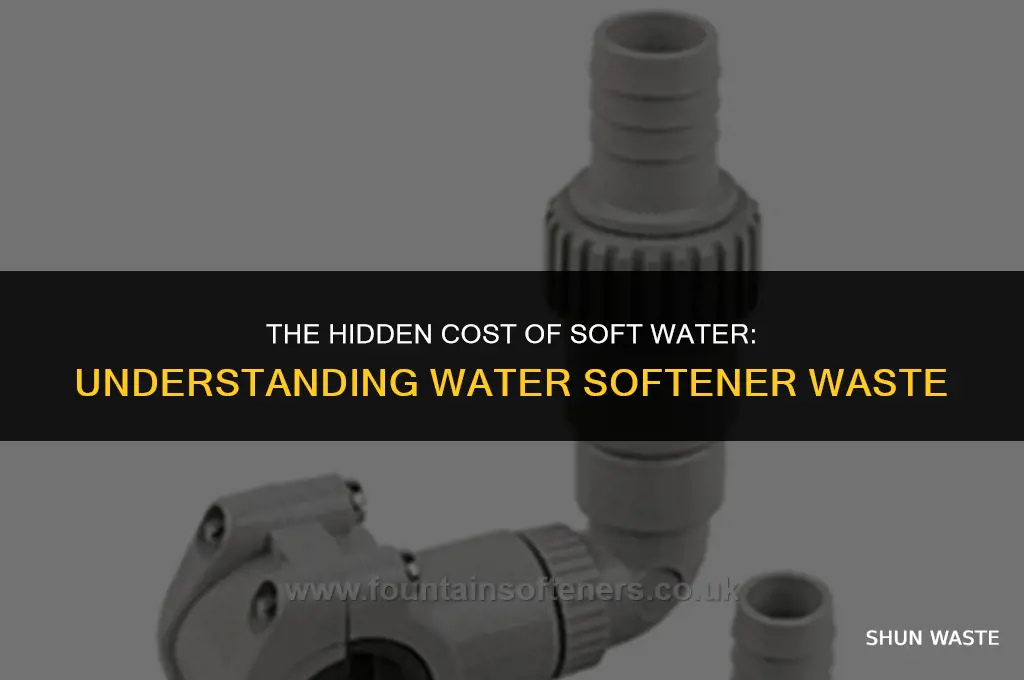 how much water do water softeners waste
