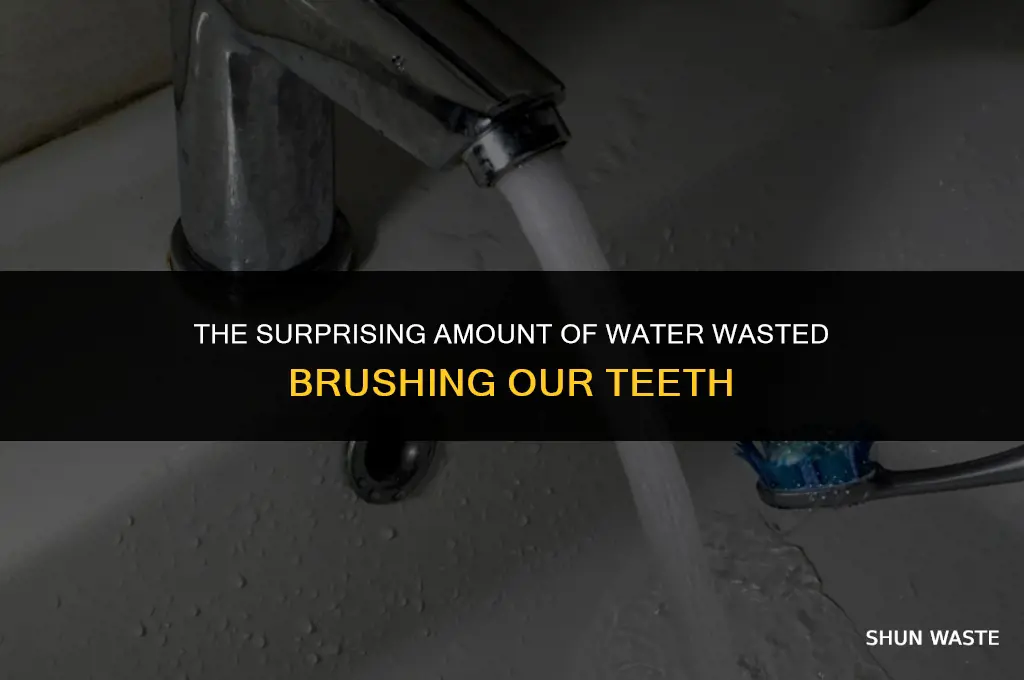 how much water do we waste brushing your teeth