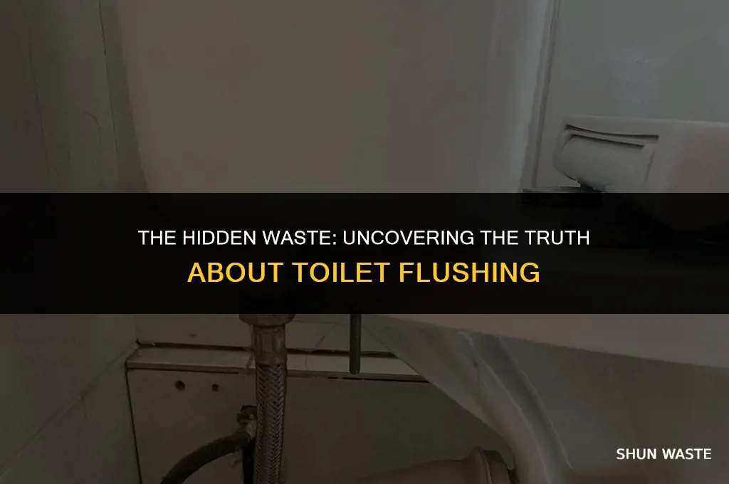 how much water do we waste flushing the toilet