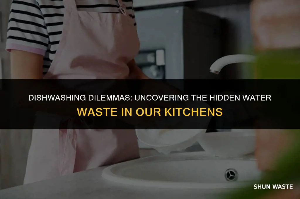 how much water do we waste washing dishes