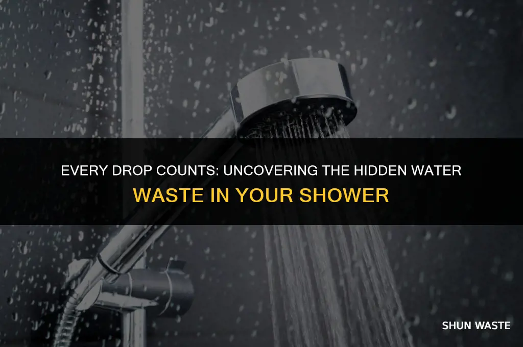 how much water do you waste showering a minute