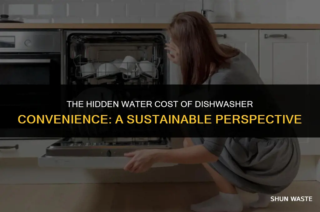 how much water do you waste using a dishwasher