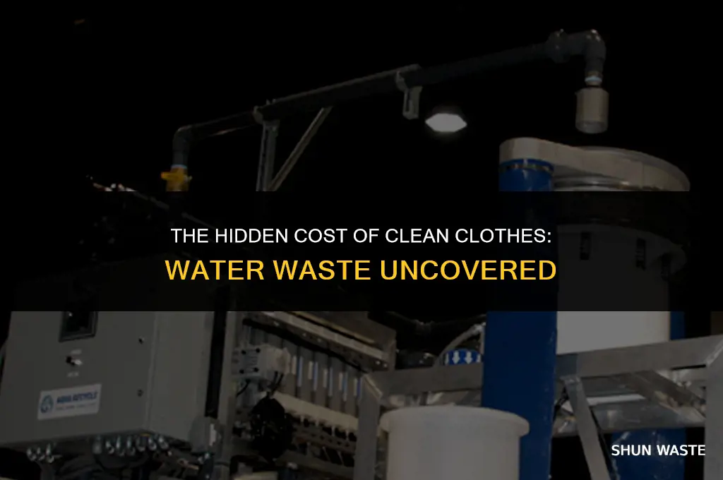 how much water do you waste when you wash clothes