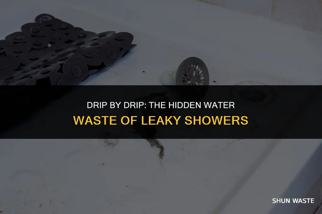 how much water does a leaky shower waste