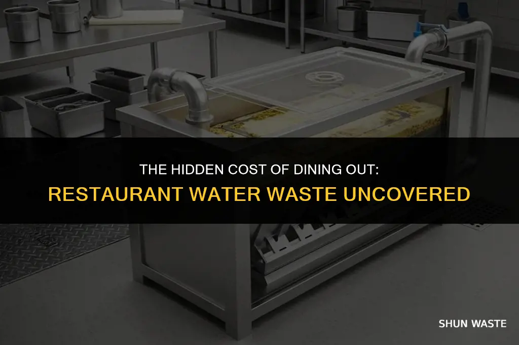 how much water does a restaurant waste