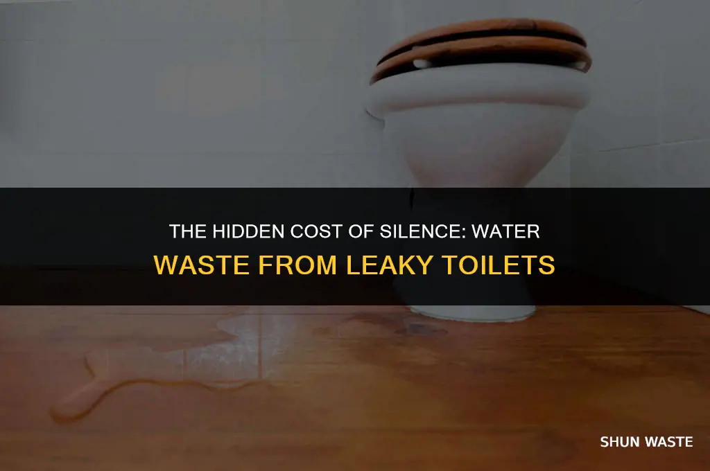 how much water does a silent leaky toilet waste