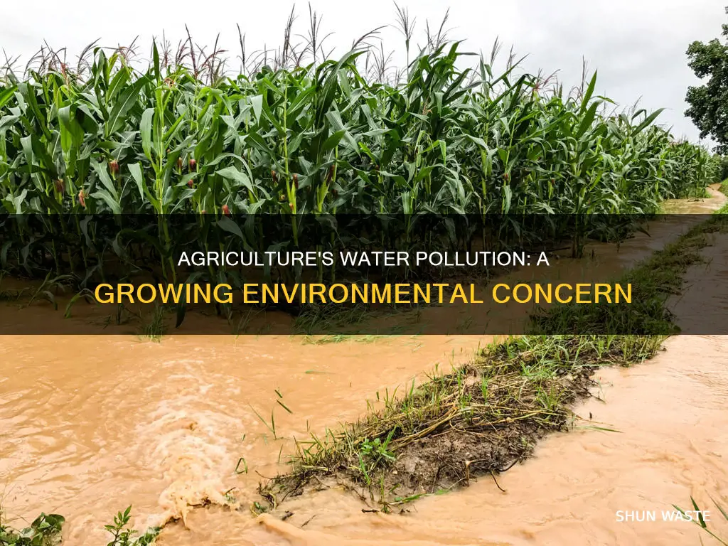 how much water pollution is caused by agriculture