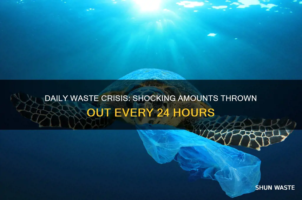 how mush waste is thrown out each day