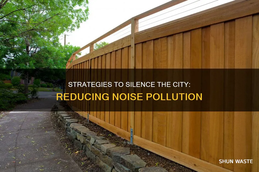 how noise pollution can be reduced