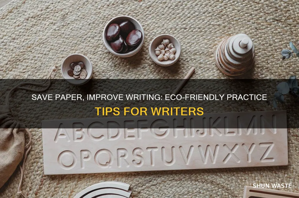 how not to waste paper to practice writing