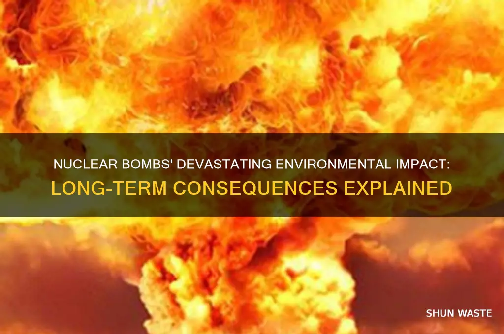 how nuclear bombs affect the environment