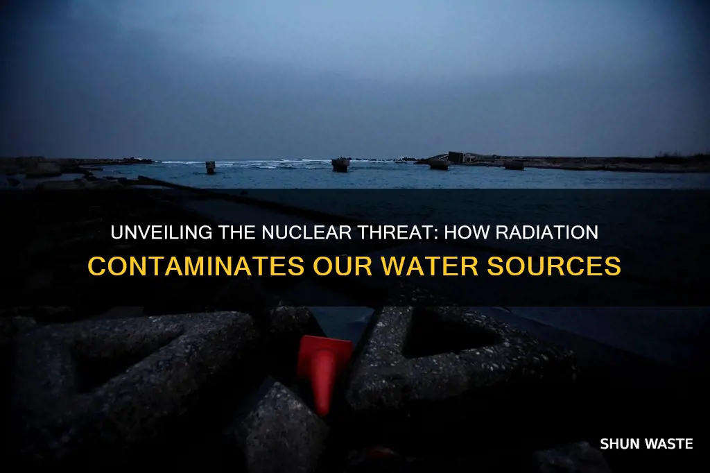 how nuclear radiation cause water pollution