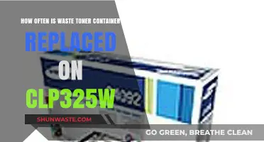 CLP325W Waste Toner Container Replacement Frequency and Maintenance Tips