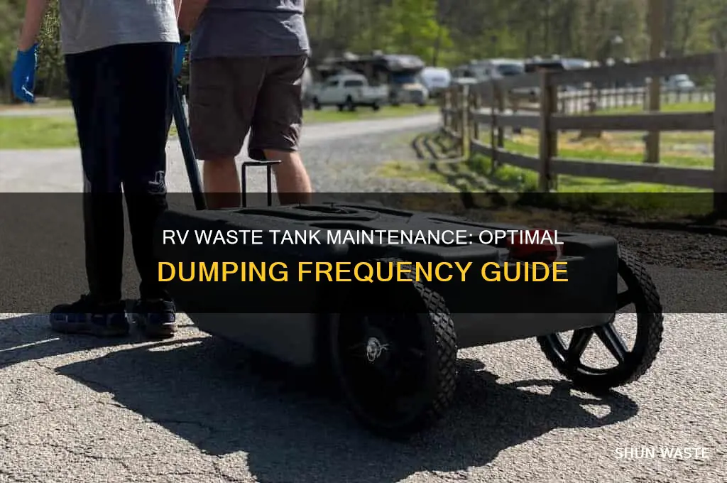 how often should i dump a rv waste tank