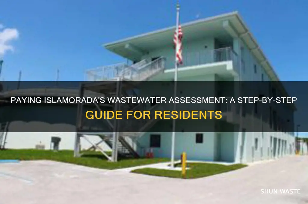 how pay the waste water assessment in islamorada