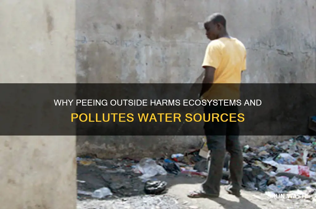 how peeing outside is bad for the environment