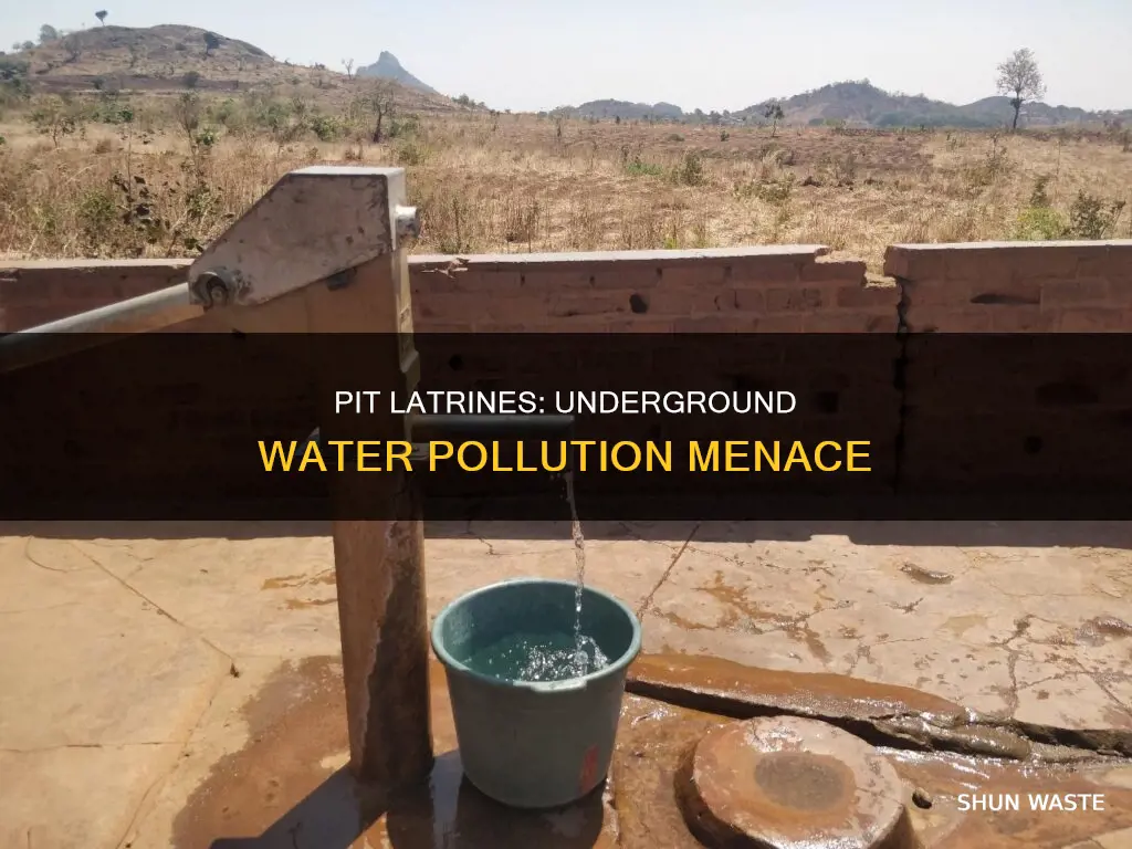 how pit latrines pollute underground water