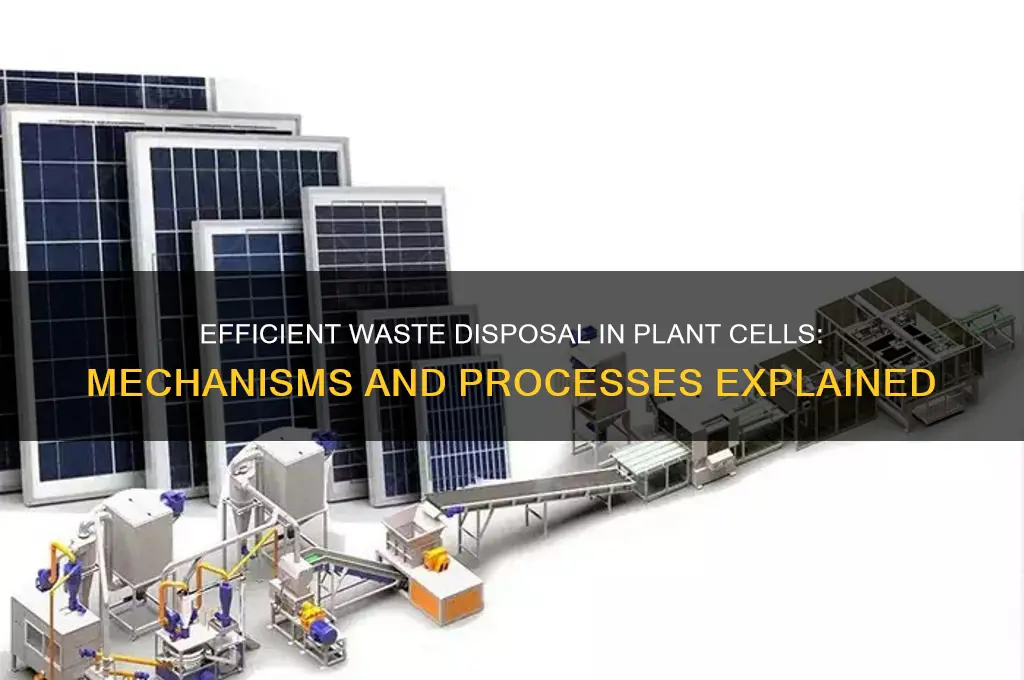 how plant cell gets rid of waste