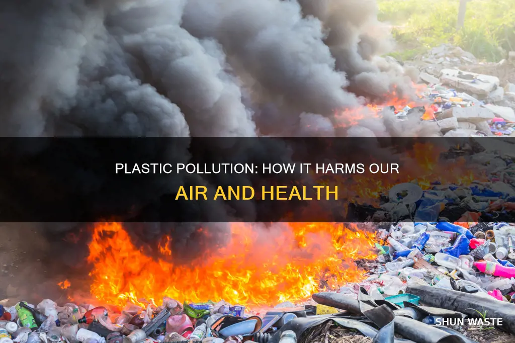 how plastic pollutes the air for kids