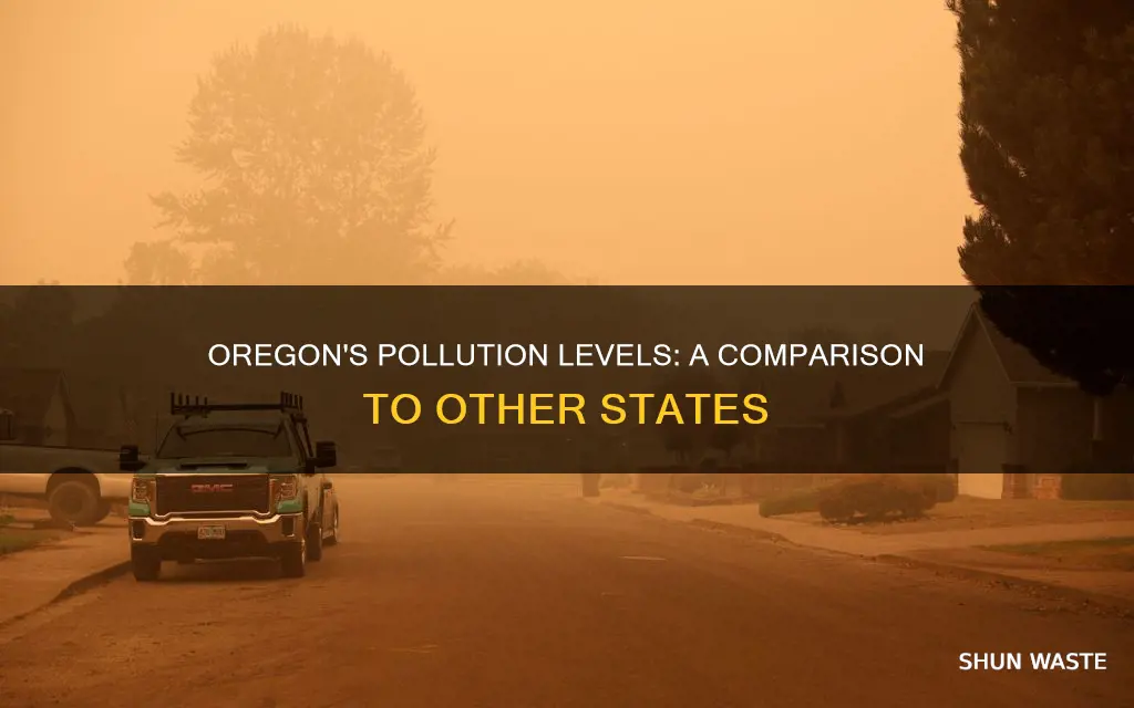 how polluted is oregon compared to other states