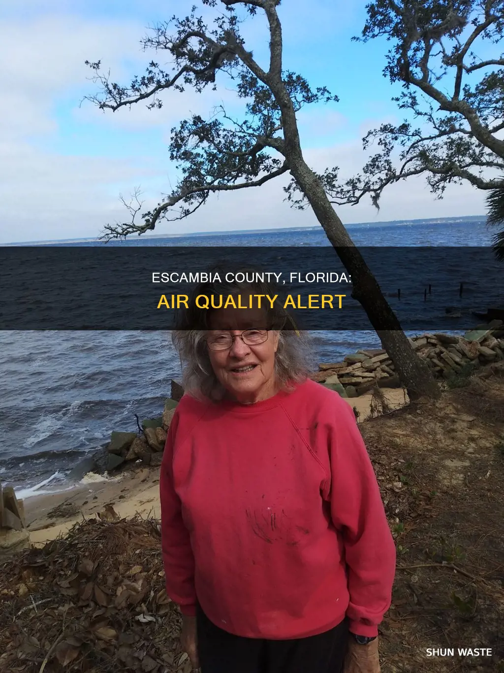 how polluted is the air around escambia county florida