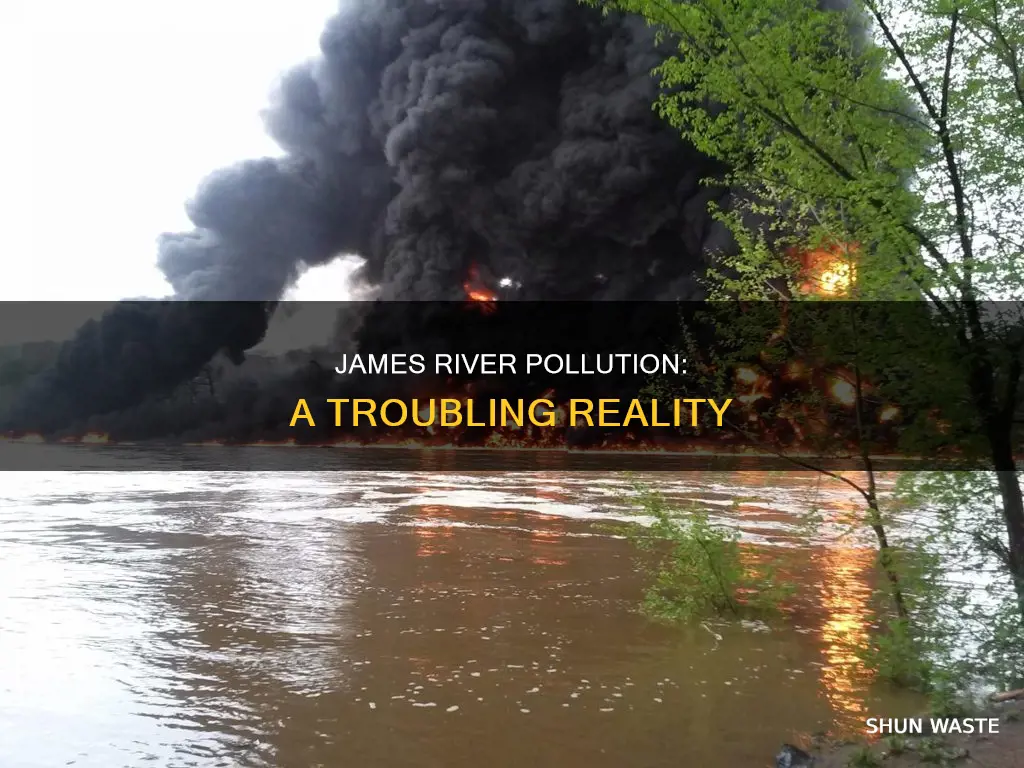 how polluted is the james river