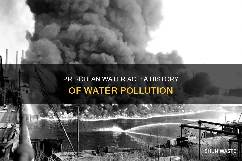 how polluted was the water before the clean water act