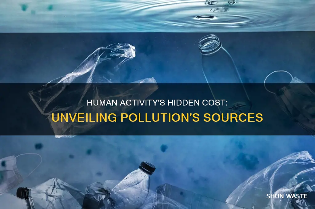 how pollution can come from human activite resources