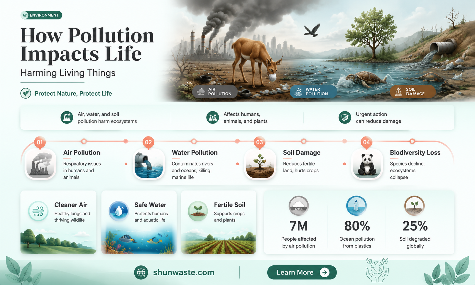 are living things affected by pollution
