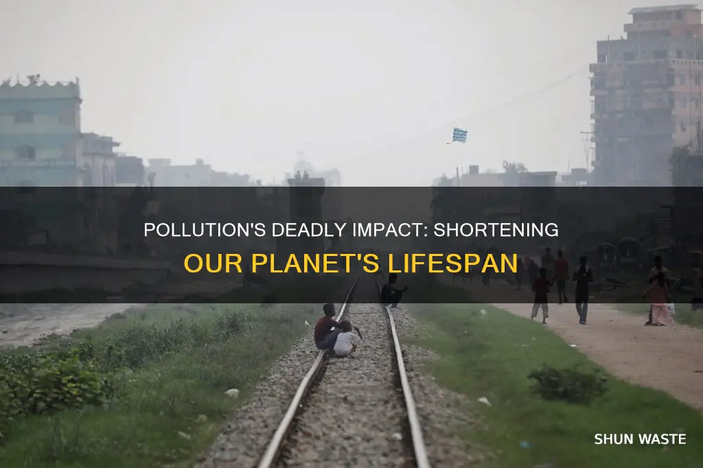 how pollutions reduces life expextancy of the planet