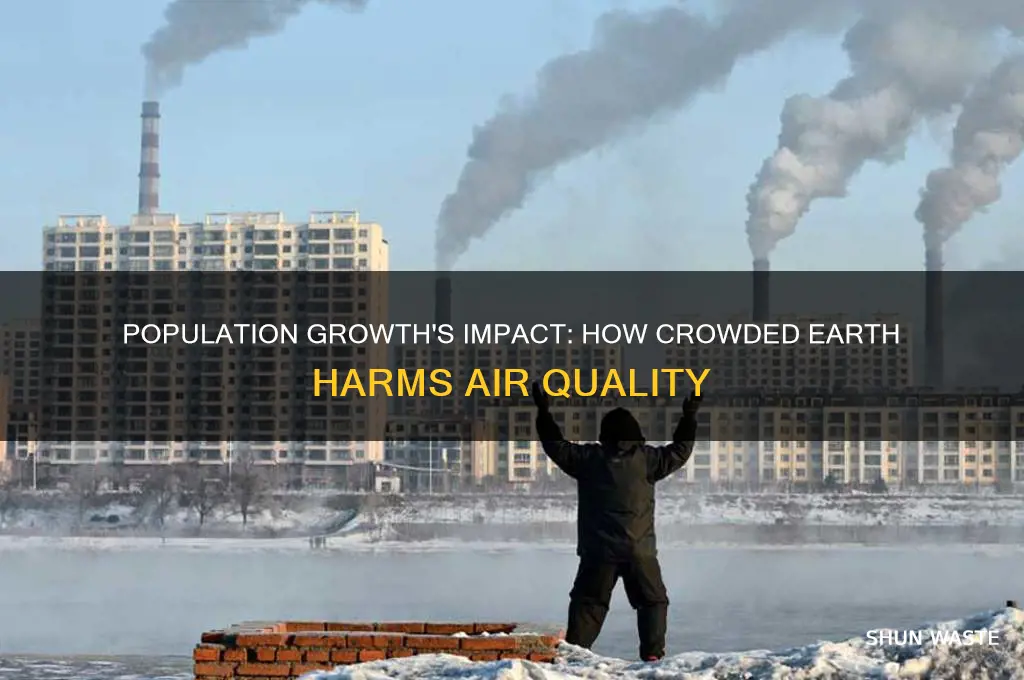 how population affects the environment air