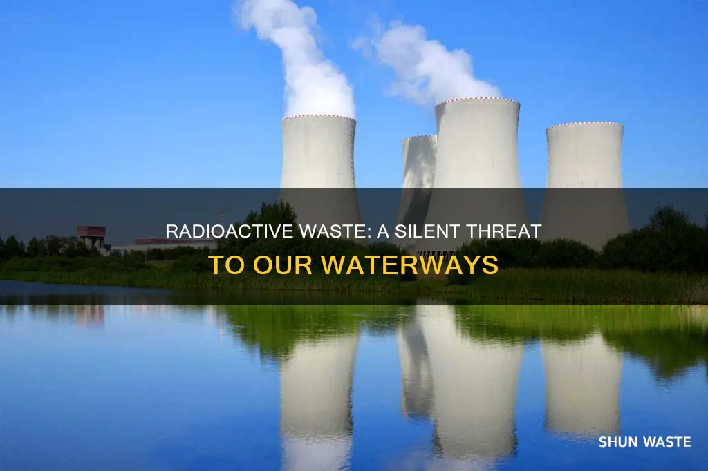 how radioactive waste cause water pollution