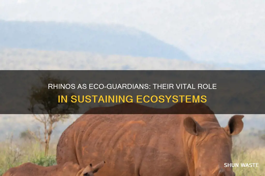 how rhinos help the environment
