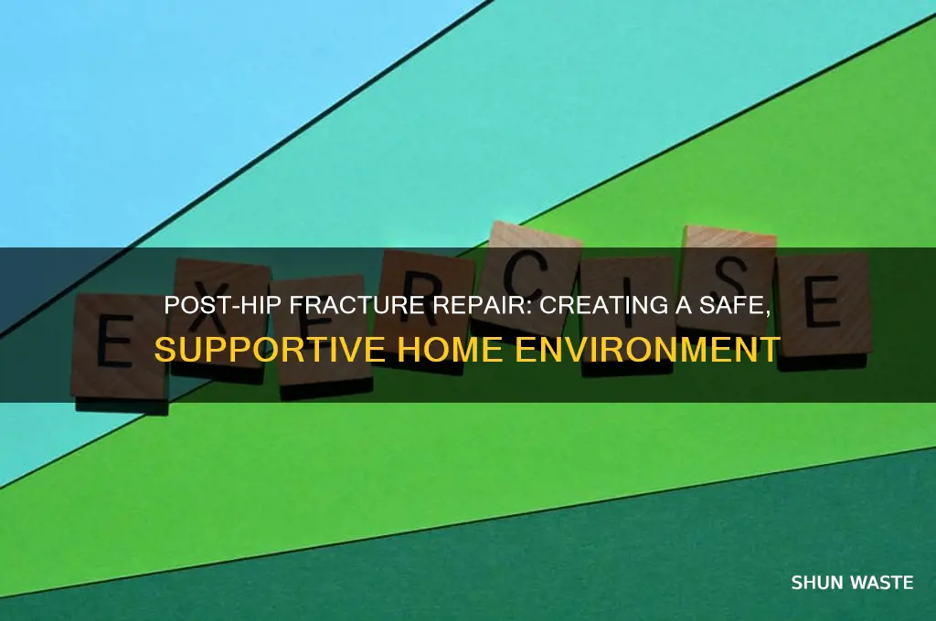 how should an environment change after a hip fracture repair
