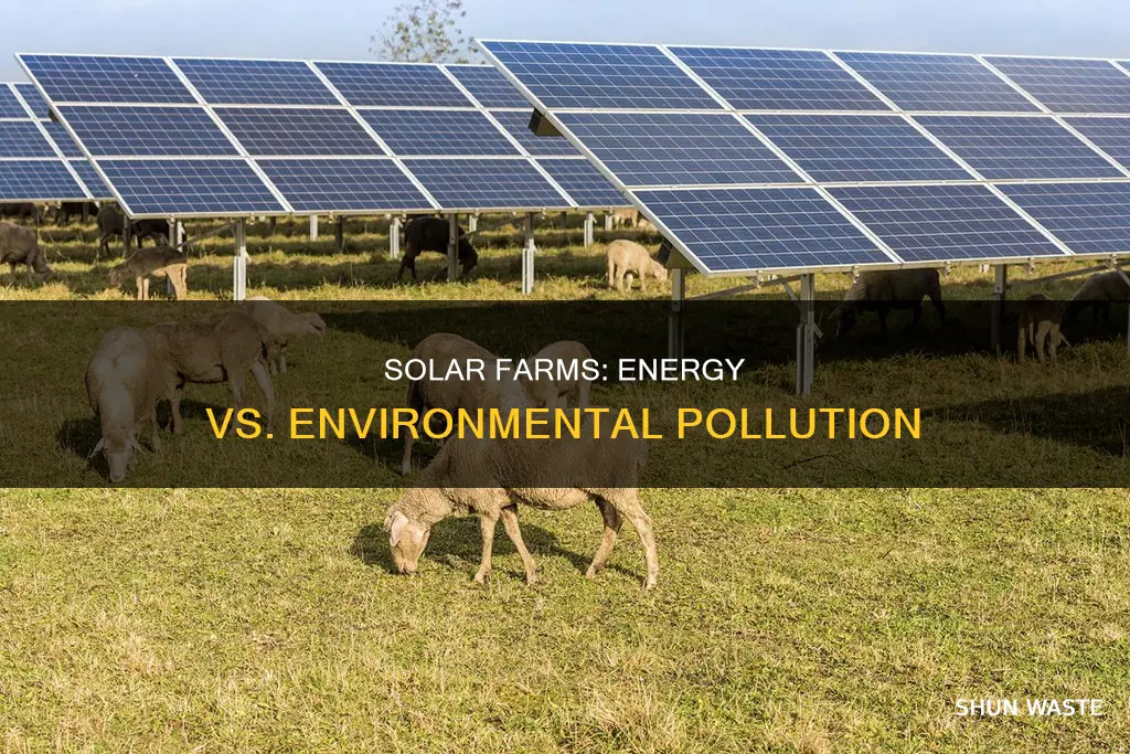 how solar farms pollute