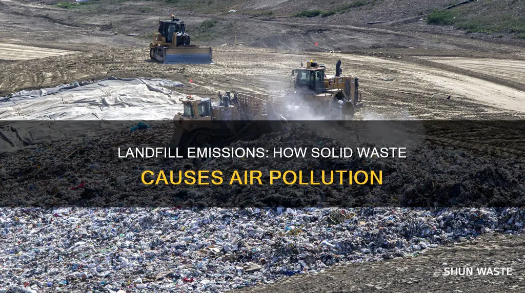 how solid garbage in landfills can result in air pollution