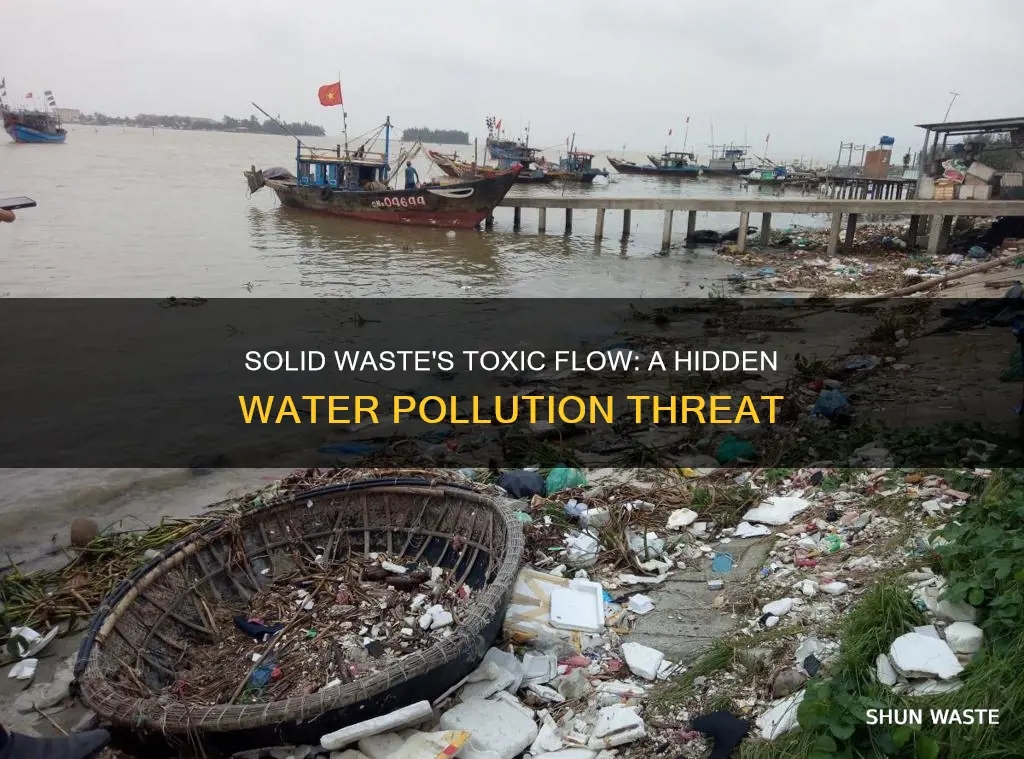 how solid waste contributes to water pollution