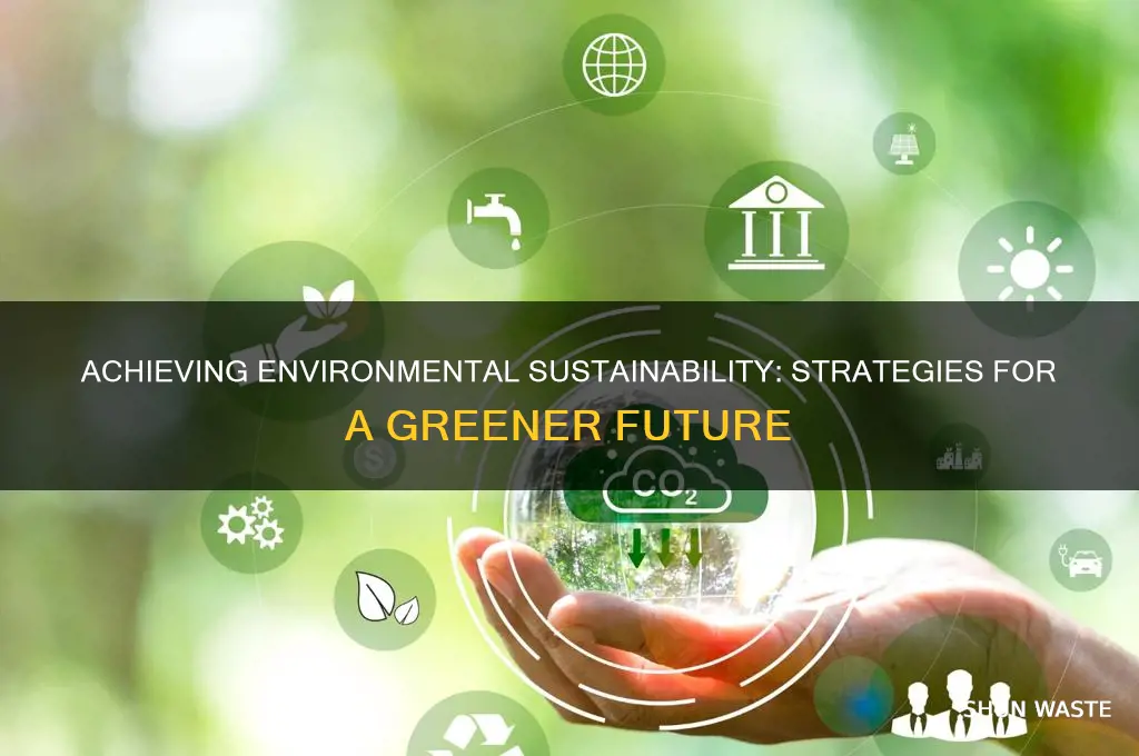 how sustainable development of environment can be achieved