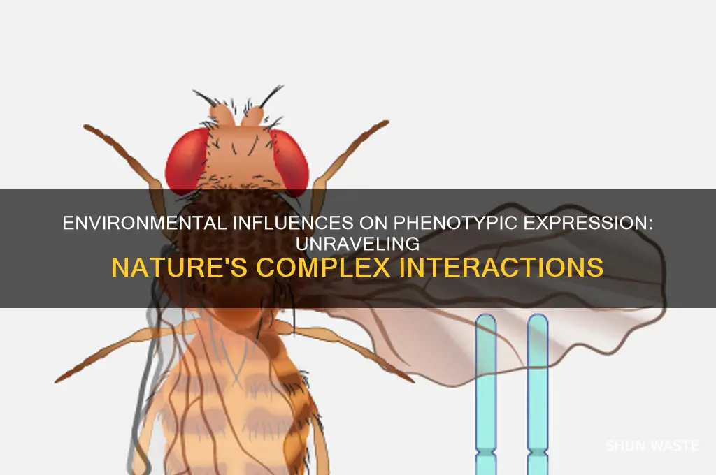 how the environment affects phenotype