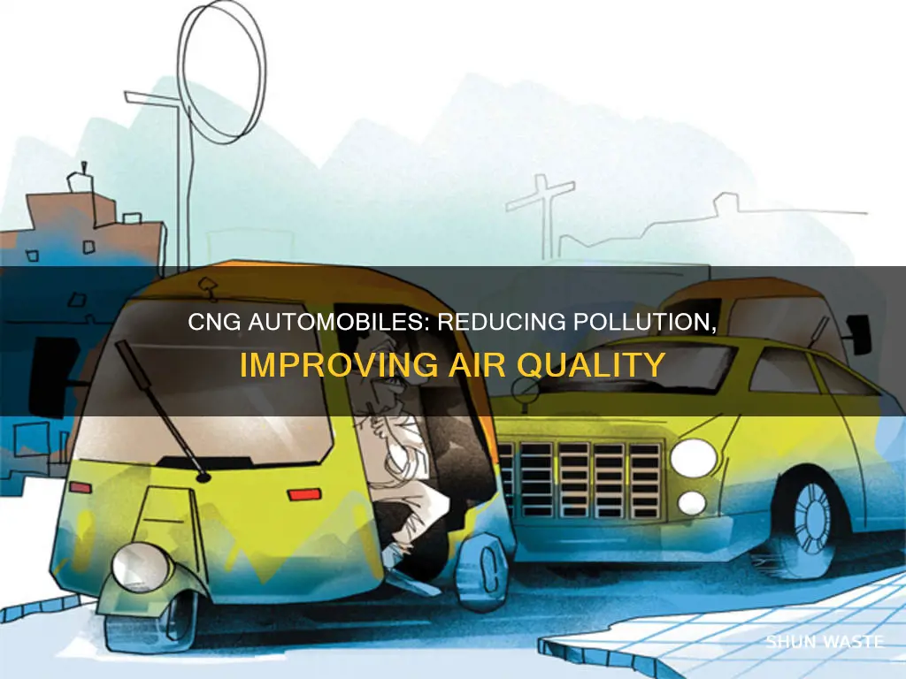 how the use of cng in automobiles has reduced pollution