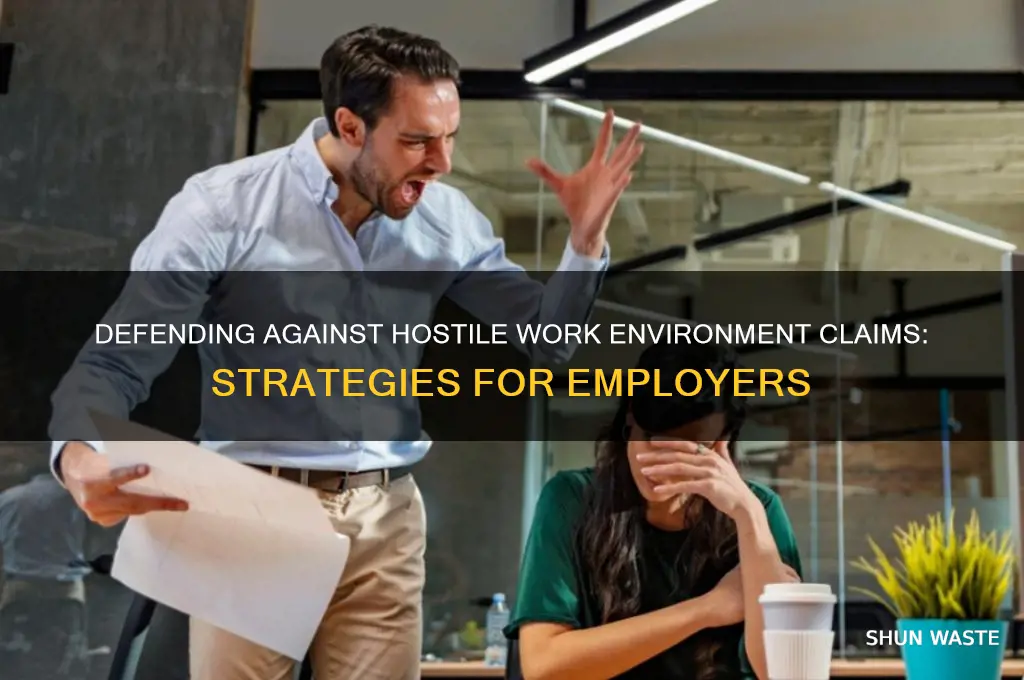 how to argue against hostile work environment case
