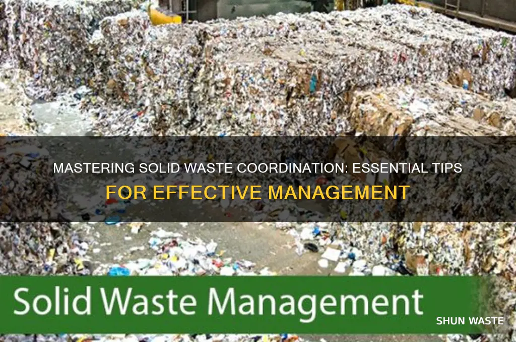 how to be a coordinator for solid waste