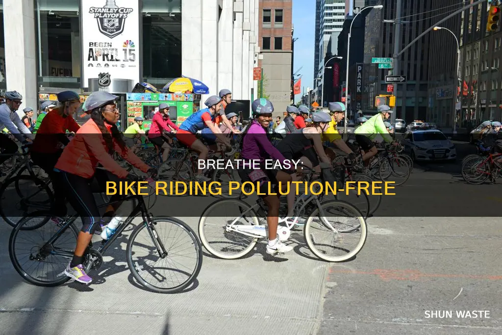 how to be away from pollution during bike riding