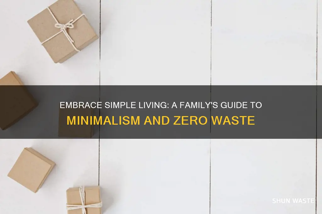 how to become a minimalist family with little waste