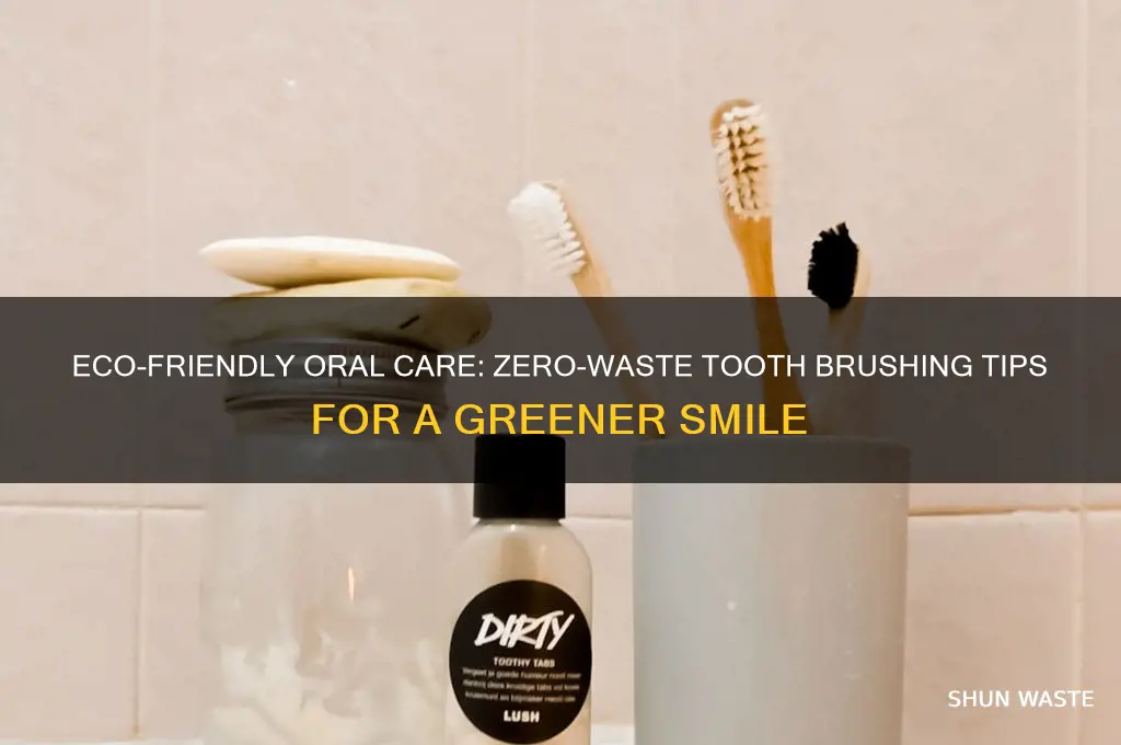 how to brush teeth with zero waster