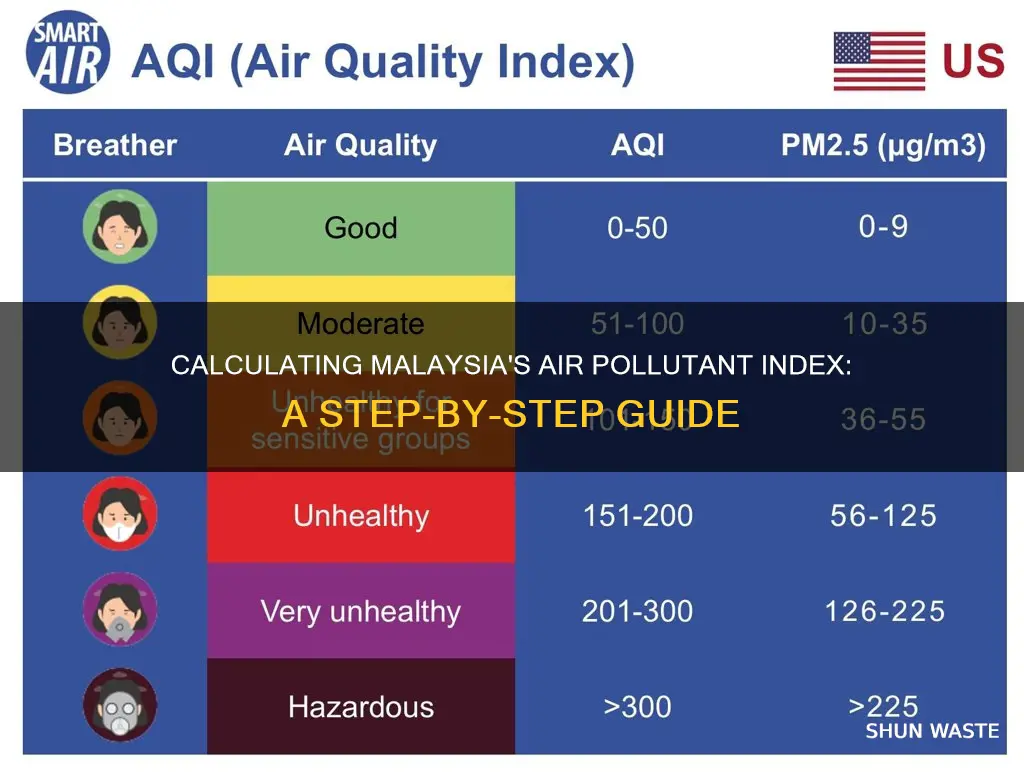 how to calculate air pollutant index api in malaysia