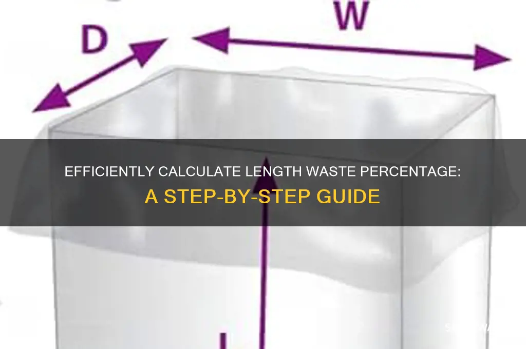 how to calculate percentage waste of length