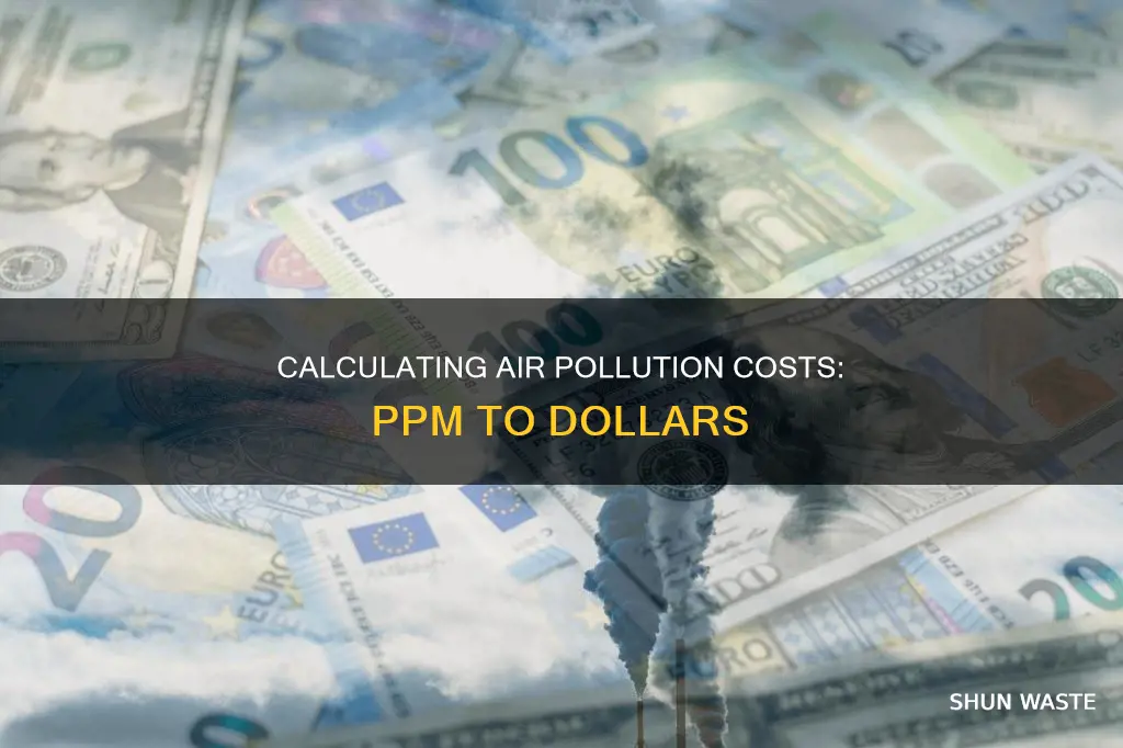 how to calculate ppm cost dollars air pollution