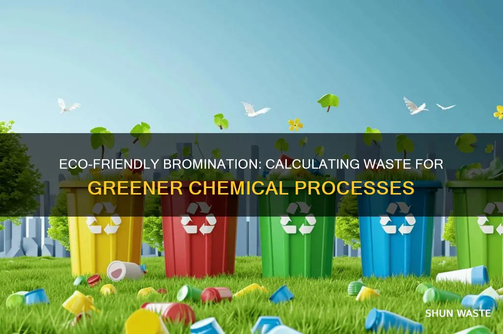 how to calculate waste generated greener bromination