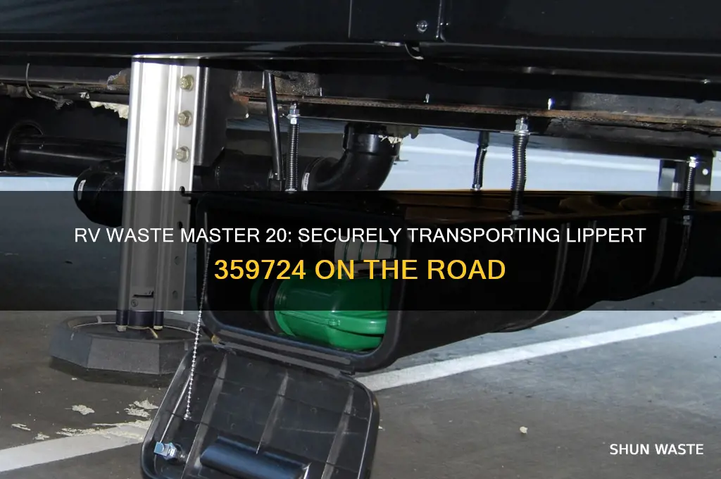 how to carry lippert 359724 waste master 20 on rv